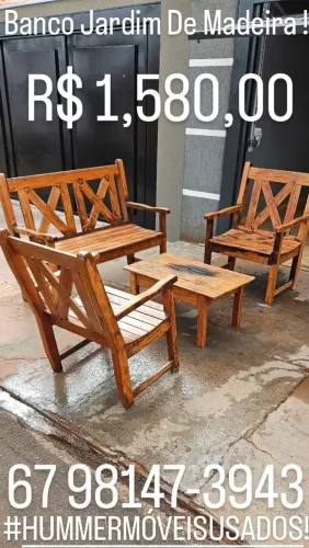 Vende - Se Banco Jardim De Madeira !
