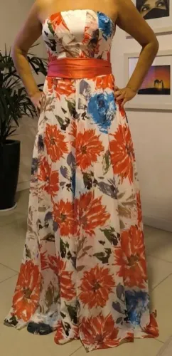Vestido longo de festa