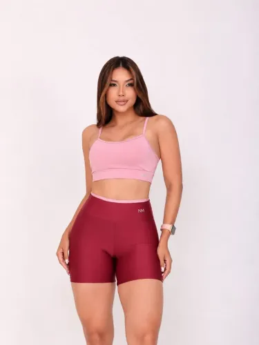 Conjunto Fitness Top e Short Academia NM Performance 