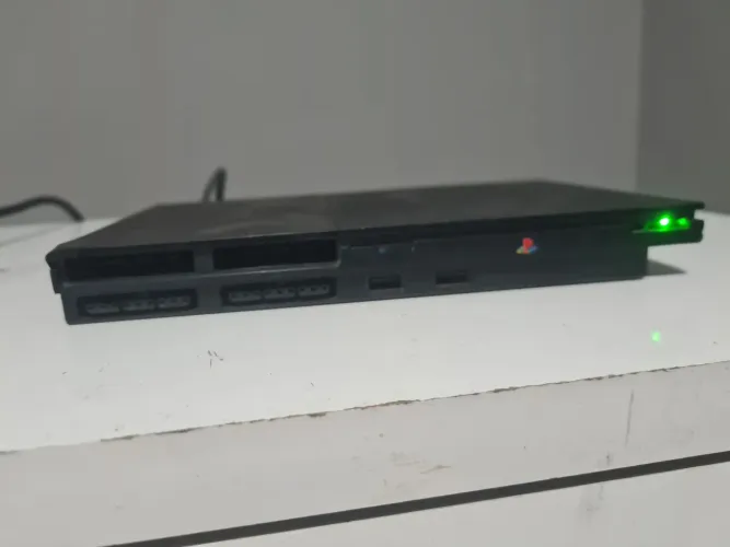 PS2 slim com defeito, no estão, sem garantia, sucata,
