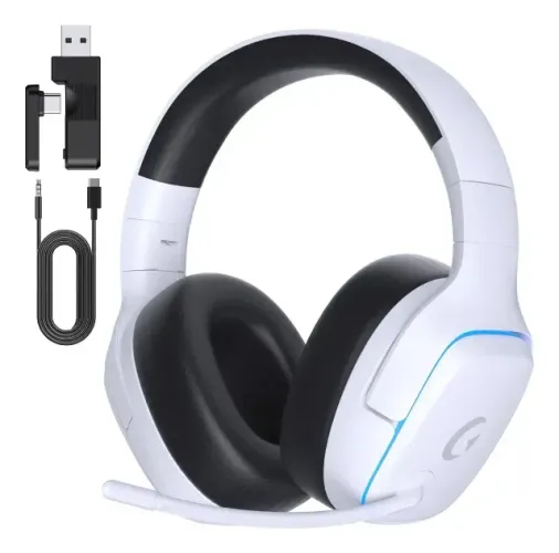 Fone De Ouvido Bluetooth Sem Fio Headset Gamer Olafvi Captain 780 Com Fio USB 5.3 PS5 PC 7