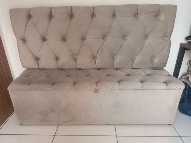 Espelho e baú cama box tamanho queem
