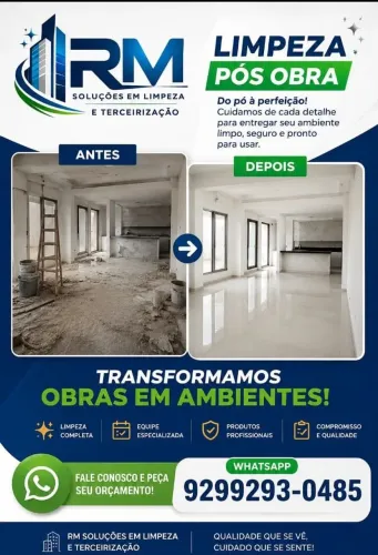 Limpeza pós obra