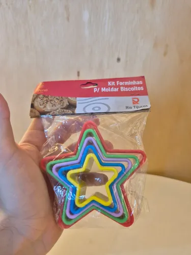 Kit de forminhas para moldar biscoitos 