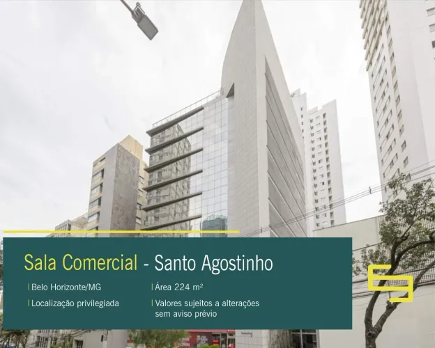 Sala Comercial para alugar no Bairro Santo Agostinho em Belo Horizonte/MG