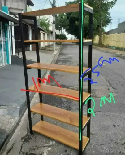 Prateleira rústica madeira pinus fabricamos