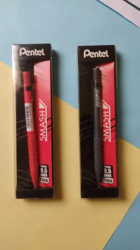 2 Lapiseiras Pentel Smash novas 0.5 cor Cinza e Vermelha