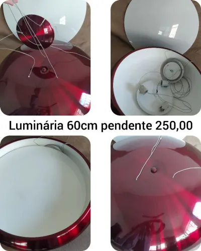 Luminária pendente p 3 lâmpadas 60cm
