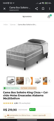 vende se cama semi nova 