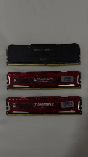 MEMÓRIAS RAM CRUCIAL BALLISTIX 8GB - 3000 MHZ