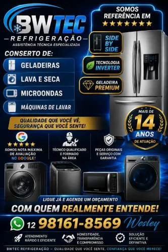 PROBLEMA NA GELADEIRA OU NA MÁQUINA DE LAVAR?