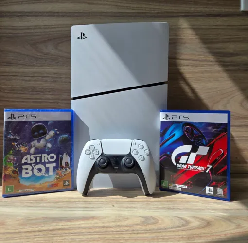 PS5 Slim Midia Física - Impecável
