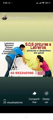 Pinturas de letreiros e pinturas em geral