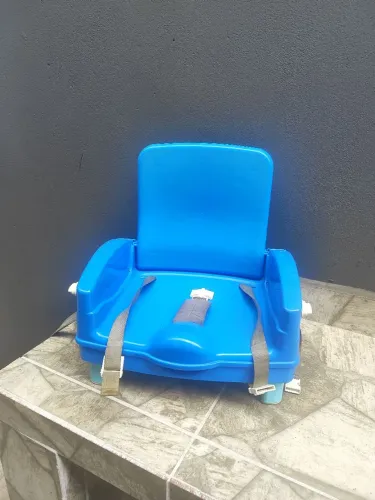 Cadeira de alimentação azul