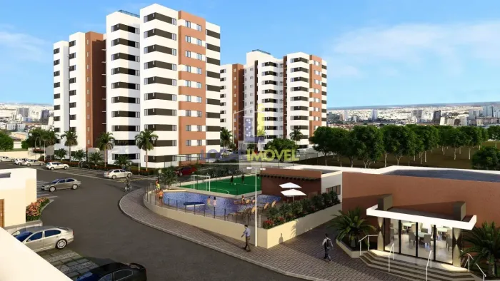 Apartamento térreo de 3 quartos sendo 1 suíte com garden pequeno em condomínio fechado à v