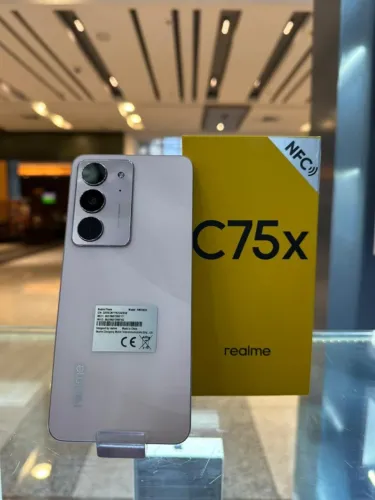 Realme C75x lacrado no boleto para negativados em até 10x