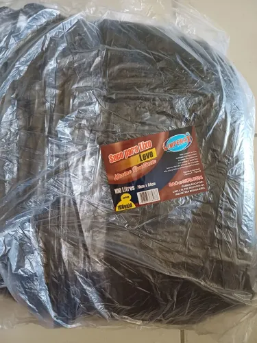 Saco para lixo 100L com 100 unidades cada limpemax