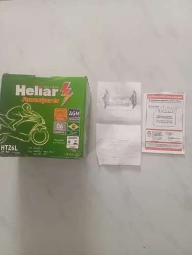 Bateria heliar nova com garantia e nota fiscal.