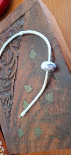 Berloque / Charm Processo Murano - Rosa Florido - Compatível Pandora