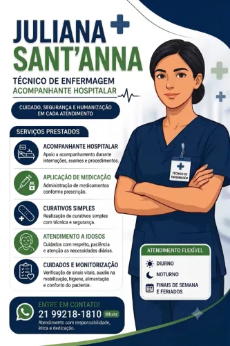 Cuidadora de idosos e técnico de enfermagem