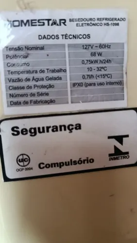 Filtro de água mineral