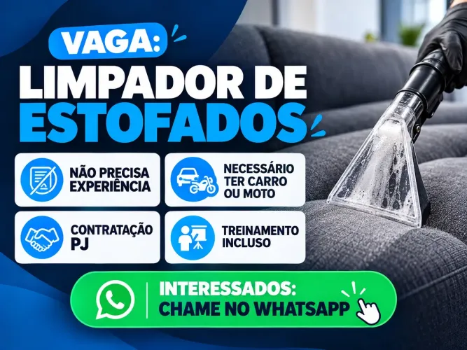 VAGA PARA LIMPADOR DE ESTOFADOS