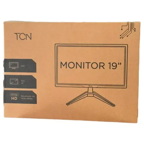 Monitor LED 19 HDMI VGA bivolt cabo incluso lacrado na caixa entrega.