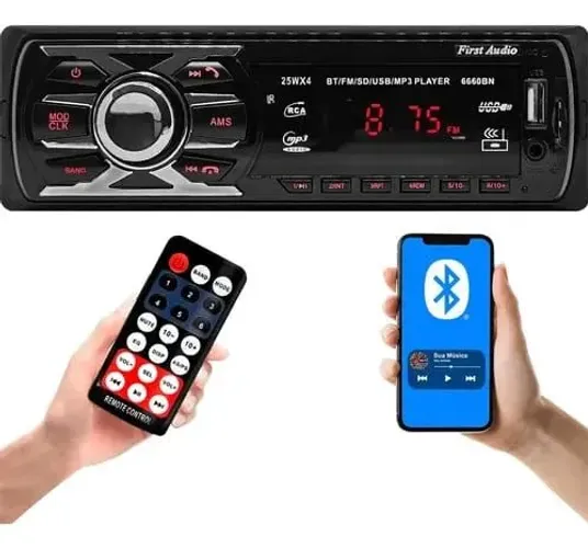 RÁDIO AUTOMOTIVO FIRST AUDIO BLUETOOTH