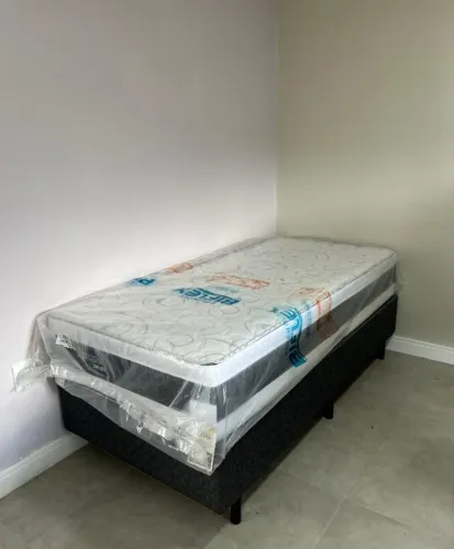 Cama Box de Solteiro Biflex Turquia com Molas Ensacadas e Pillow Inn 69x88x188cm - Branco/