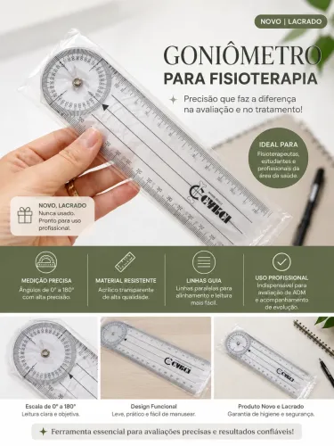 Goniômetro para fisioterapia