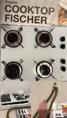 Fogão Cooktop 4 bocas