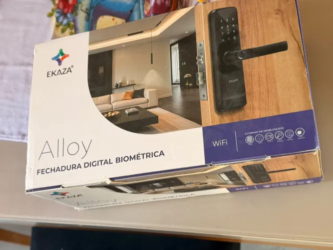 Fechadura Digital Biométrica EKAZA Alloy com Wi-Fi