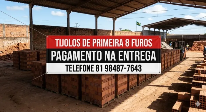 TIJOLO TIJOLOS - PAGUE NA ENTREGA - RECIFE E REGIÃO METROPOLITANA