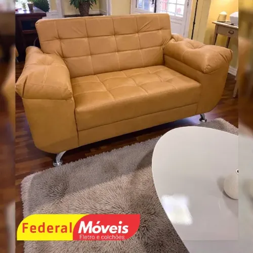 Sofá Fixo 1,50m Corino - Desconto Imperdível!