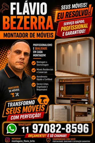 Montador de móveis profissional