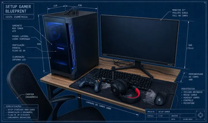 PC Gamer completo - I5, Gforce RTX 4060