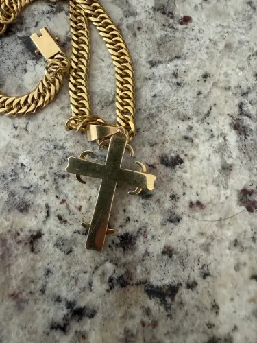 Cordão ouro maciço