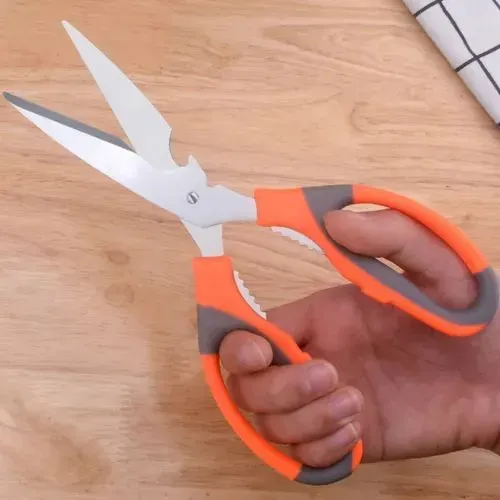 Tesoura Multifuncional Para Limpar Peixe Para Cortar Frango Aço Inox Oferta