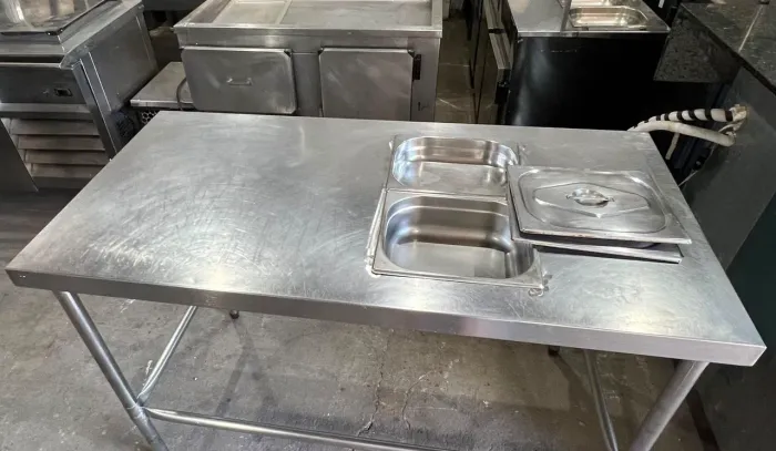Mesa inox com Gns
