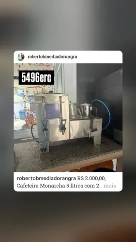 Cafeteira elétrica 220 v Monarcha 2 bules