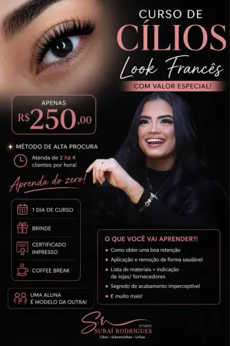 CURSO DE CÍLIOS LOOK FRANCÊS 