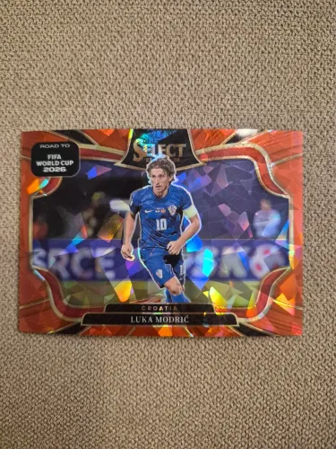 Card Luka Modric Panini Select World Cup 2026 - Orange Mojo Field Level #223