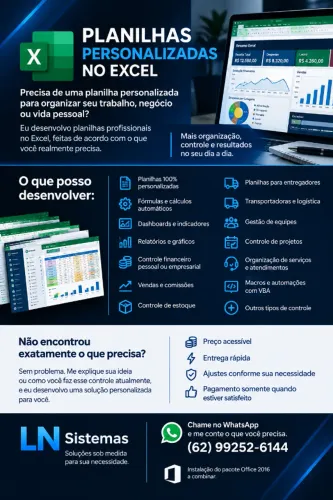 Planilhas Personalizadas no Excel
