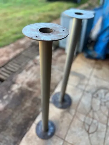 Base Inox Redonda para Bistrô 1,00 metro bem conservada