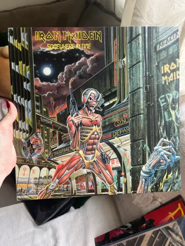 vinil iron maiden - somewhere in time
