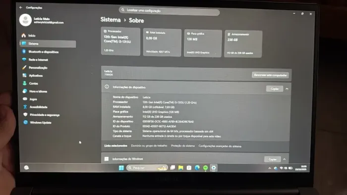 NOTEBOOK SANSUMG CORE i3 13 GERAÇÃO