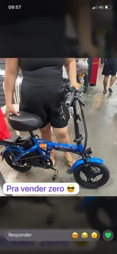 Bicicleta elétrica chega à 35 km de velocidade,suporta 120 kilos faz 35 com uma carga