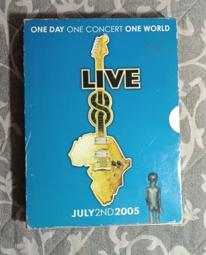 Dvd Box Live 8 - July 2nd 2005 Africa - 4 discos - original, usado.