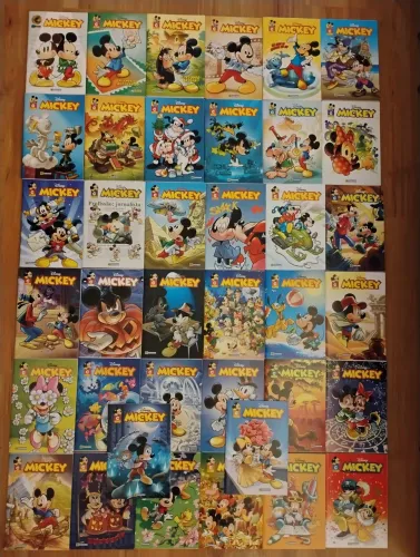 MICKEY CULTURAMA LOTE COM 38 EDIÇÕES 