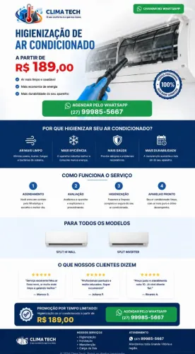 Limpeza de ar condicionado 
